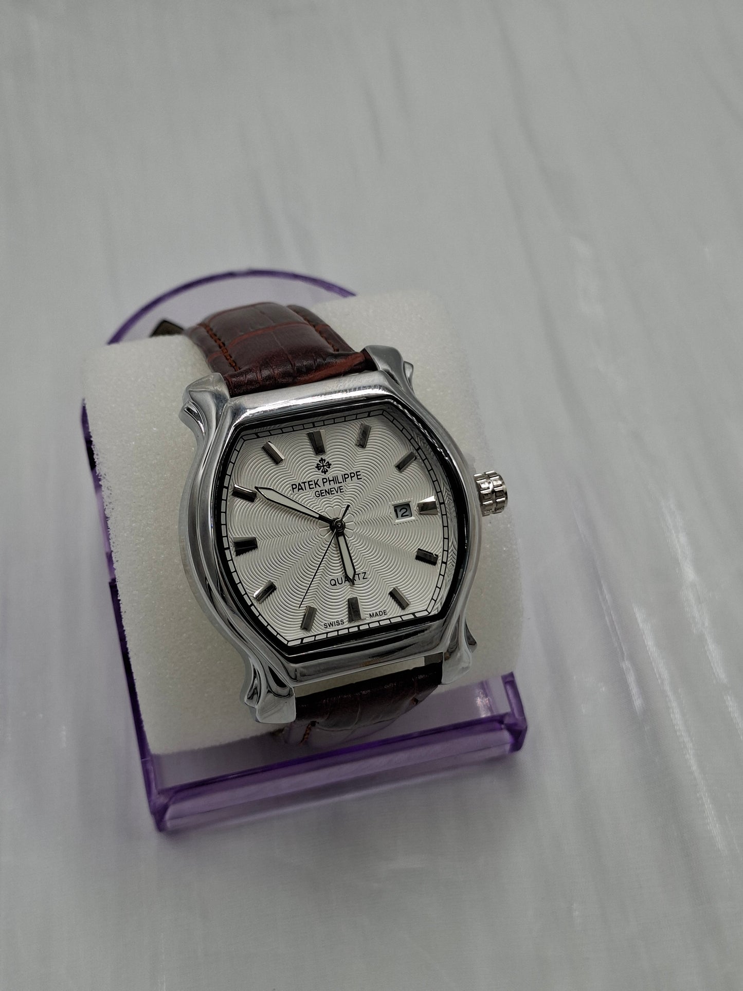 Brown Leather Patek Wristwatch