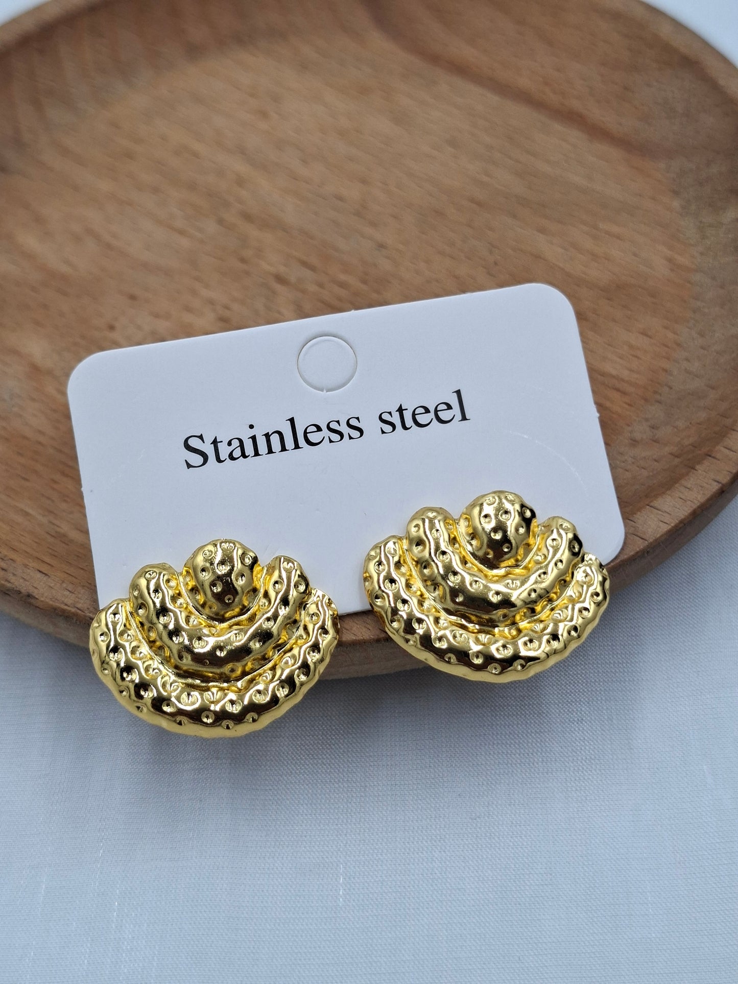 Gold Wave Earrings