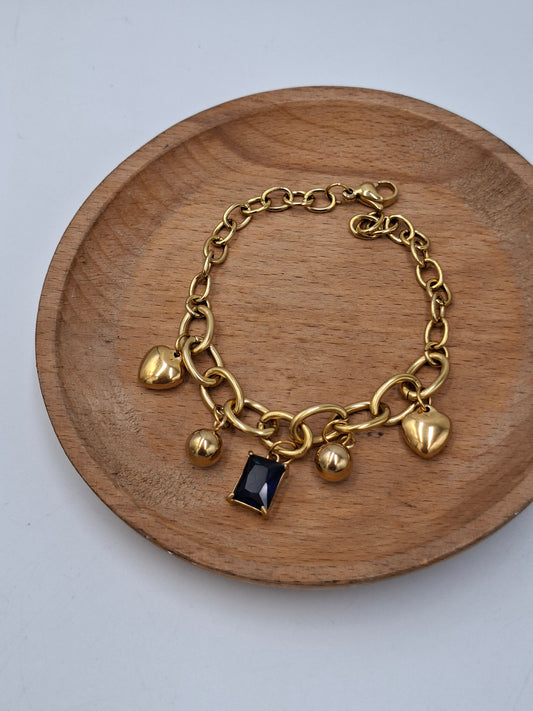 Sapphire Charm Bracelet