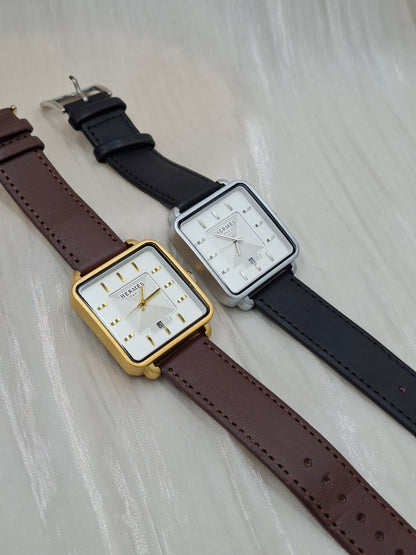 Hermes Leather Wristwatch