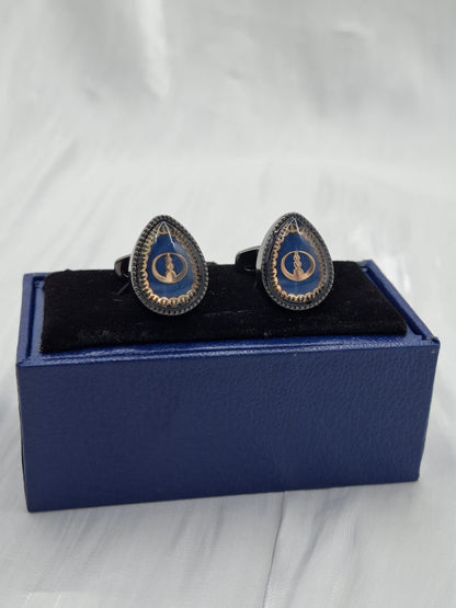Blue Triangle Cufflinks