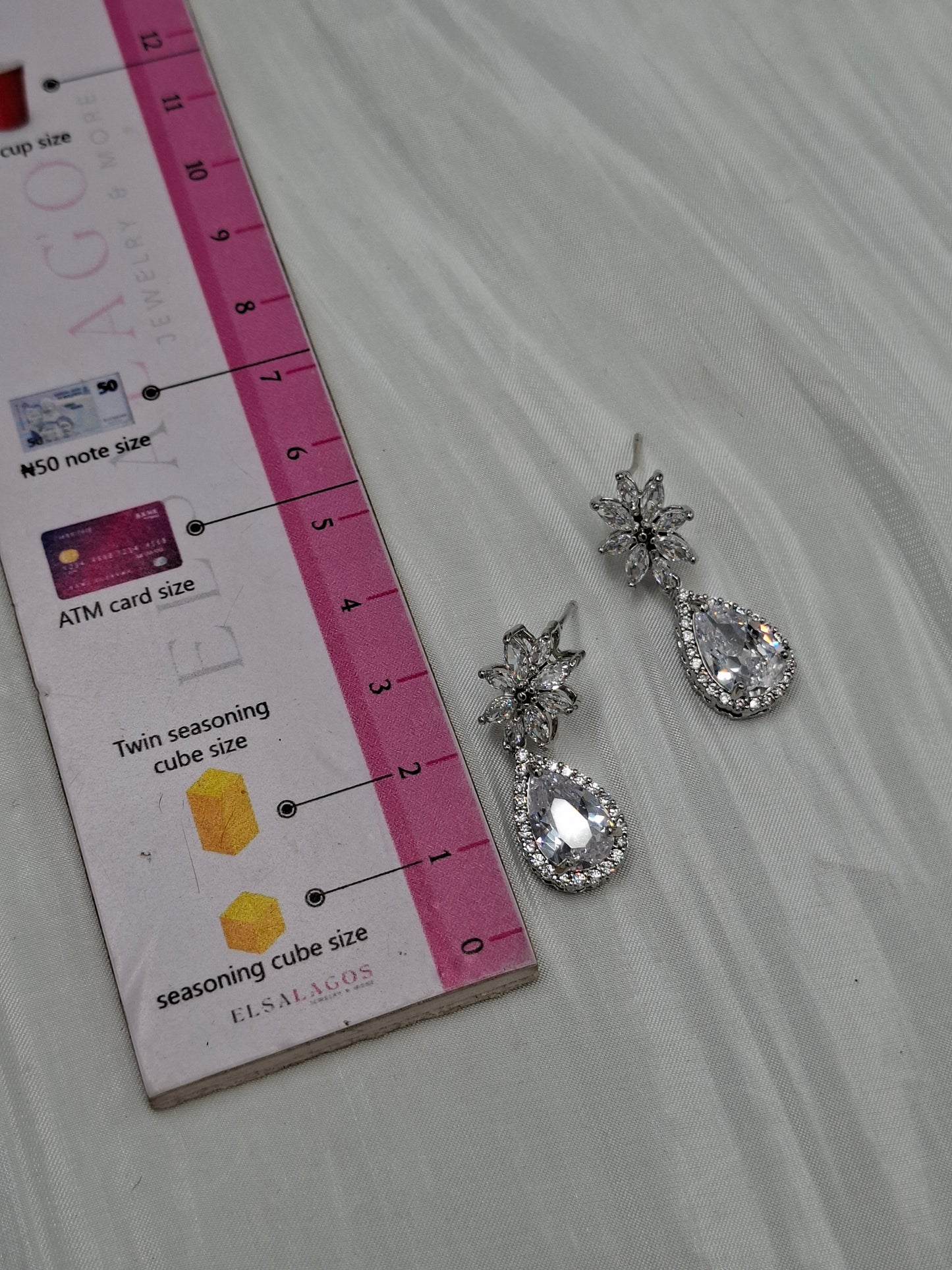 Flower CZ Earrings