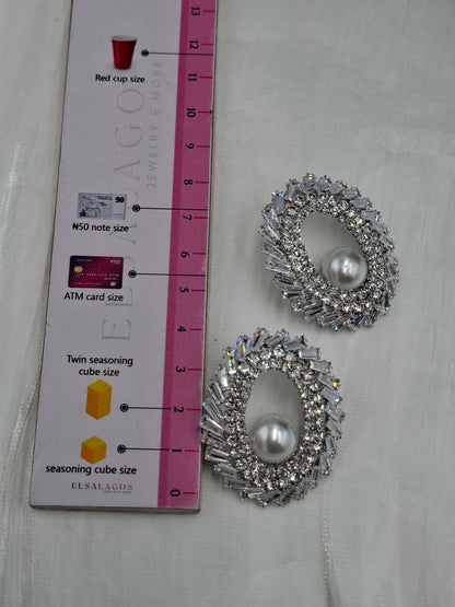 Pearl Halo Earrings