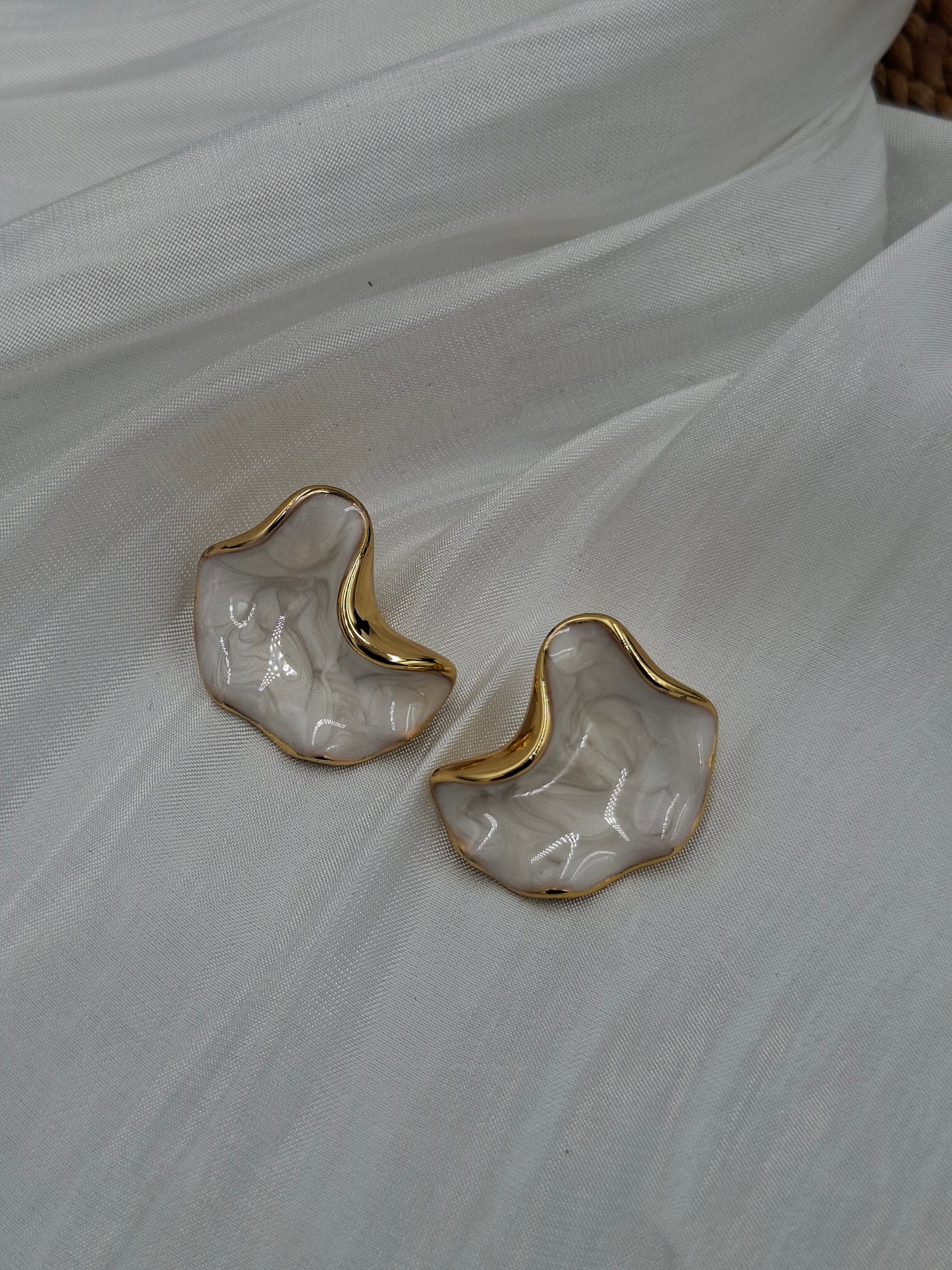 Irregular Enamel Earrings