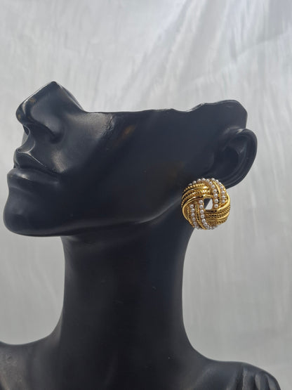 Gold Woven Earrings