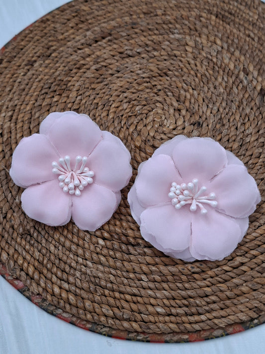 Pink Dahlia Earrings