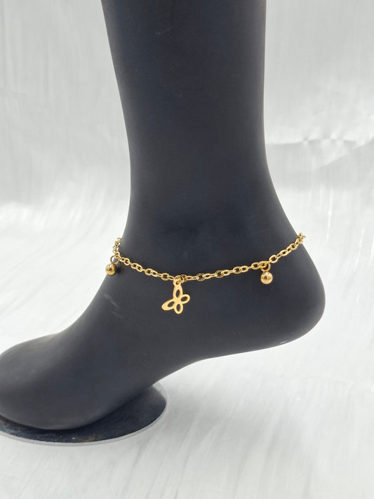 Butterfly Charm Anklet
