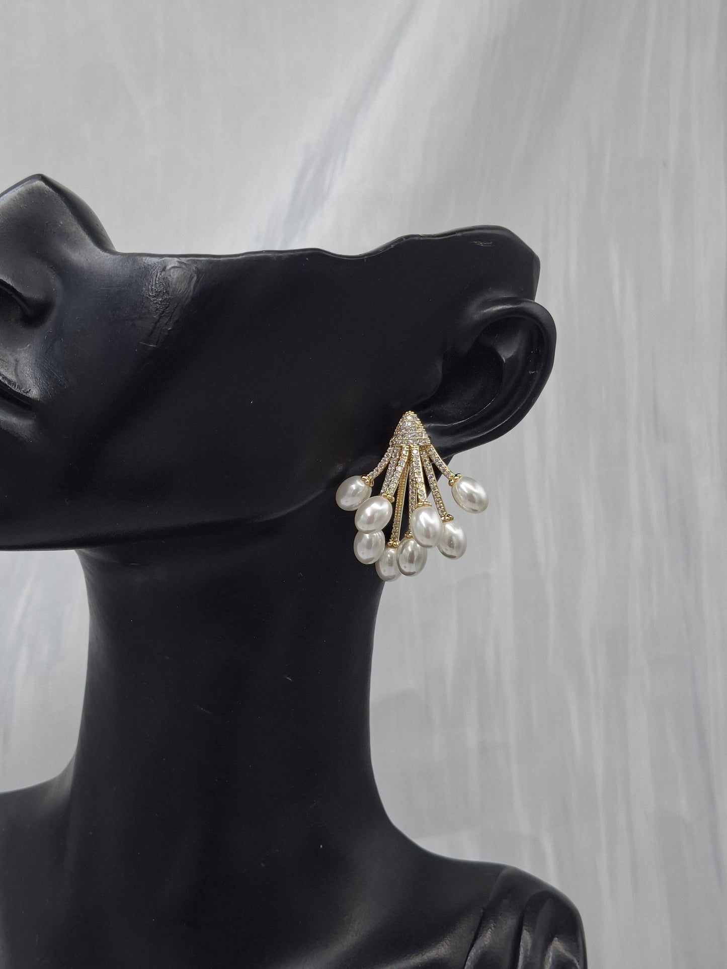 Grape Pearl Earrings