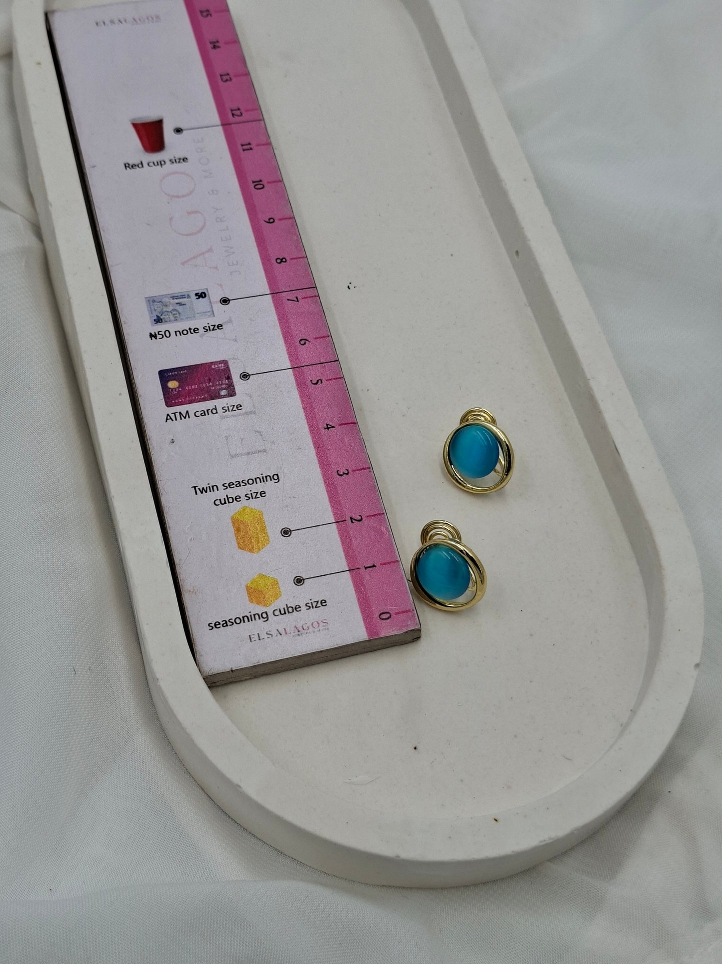 Moonstone Clip On Earrings