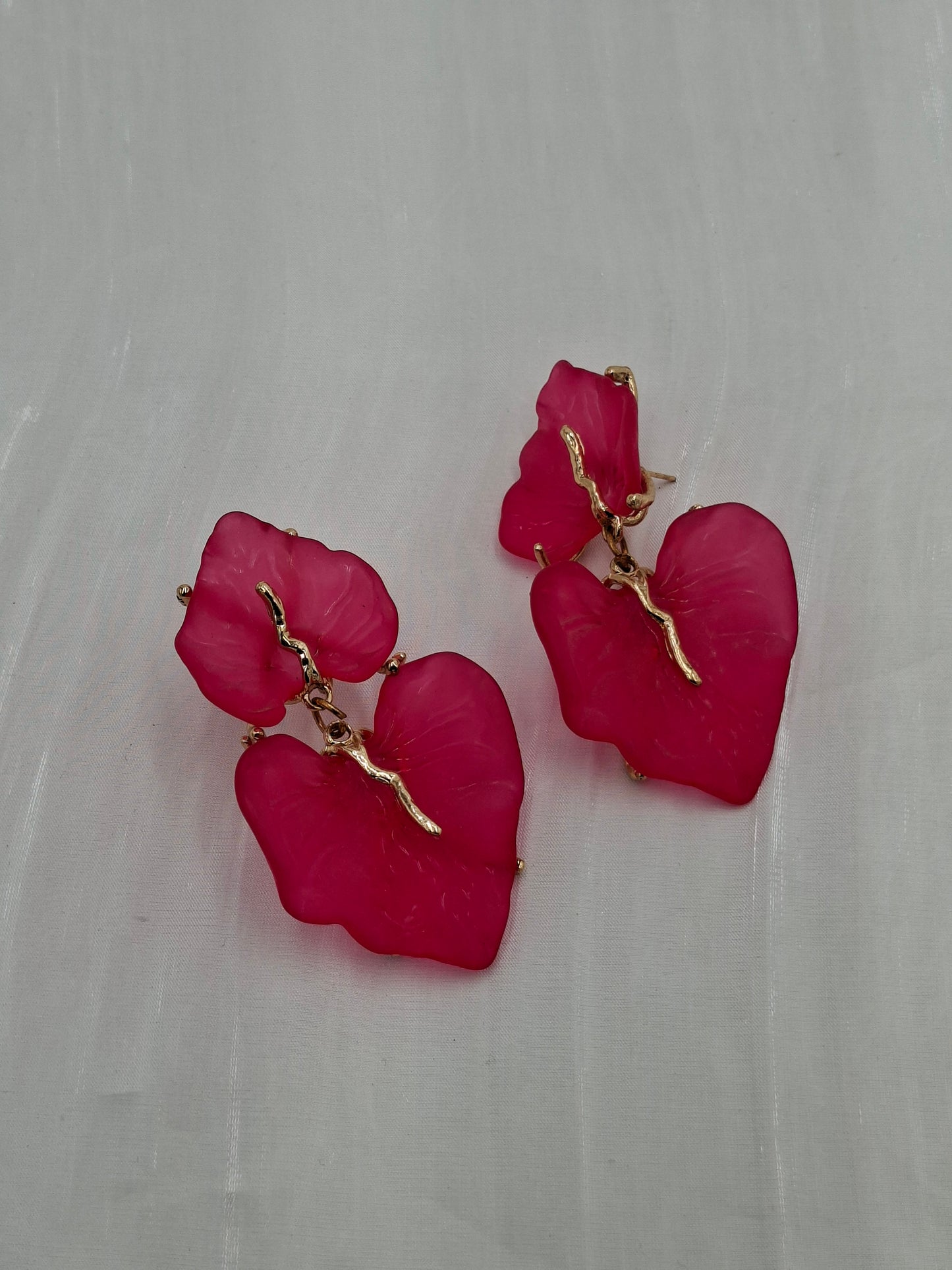 Fuschia Statement Earrings