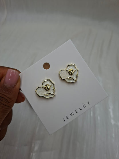 Rosy Clip On Earrings
