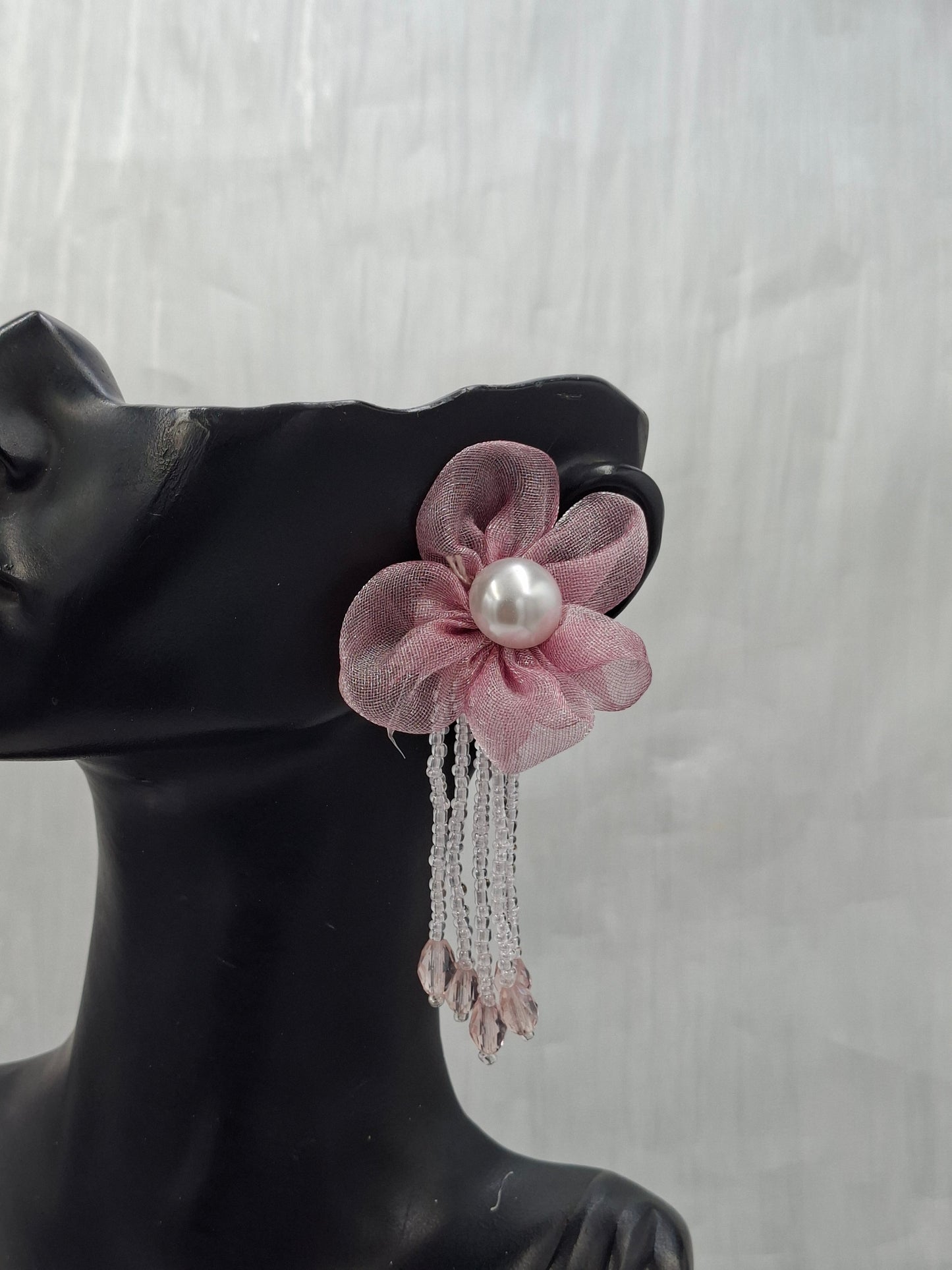 Onion Flower Tassel Earrings