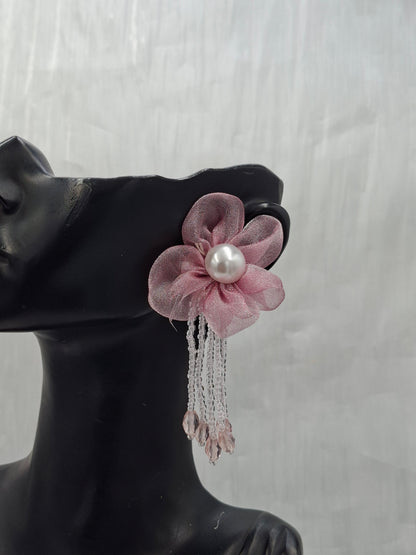 Onion Flower Tassel Earrings