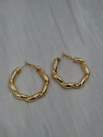 Spiral Hoop Earrings