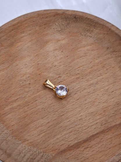 Round Zircon Pendant