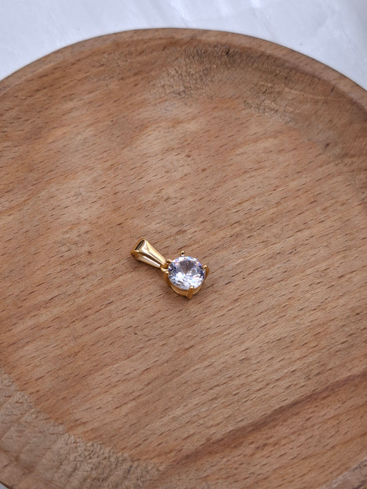 Round Zircon Pendant