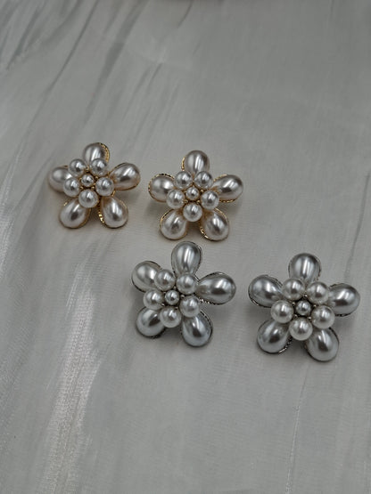 Pearl Cluster Earrings