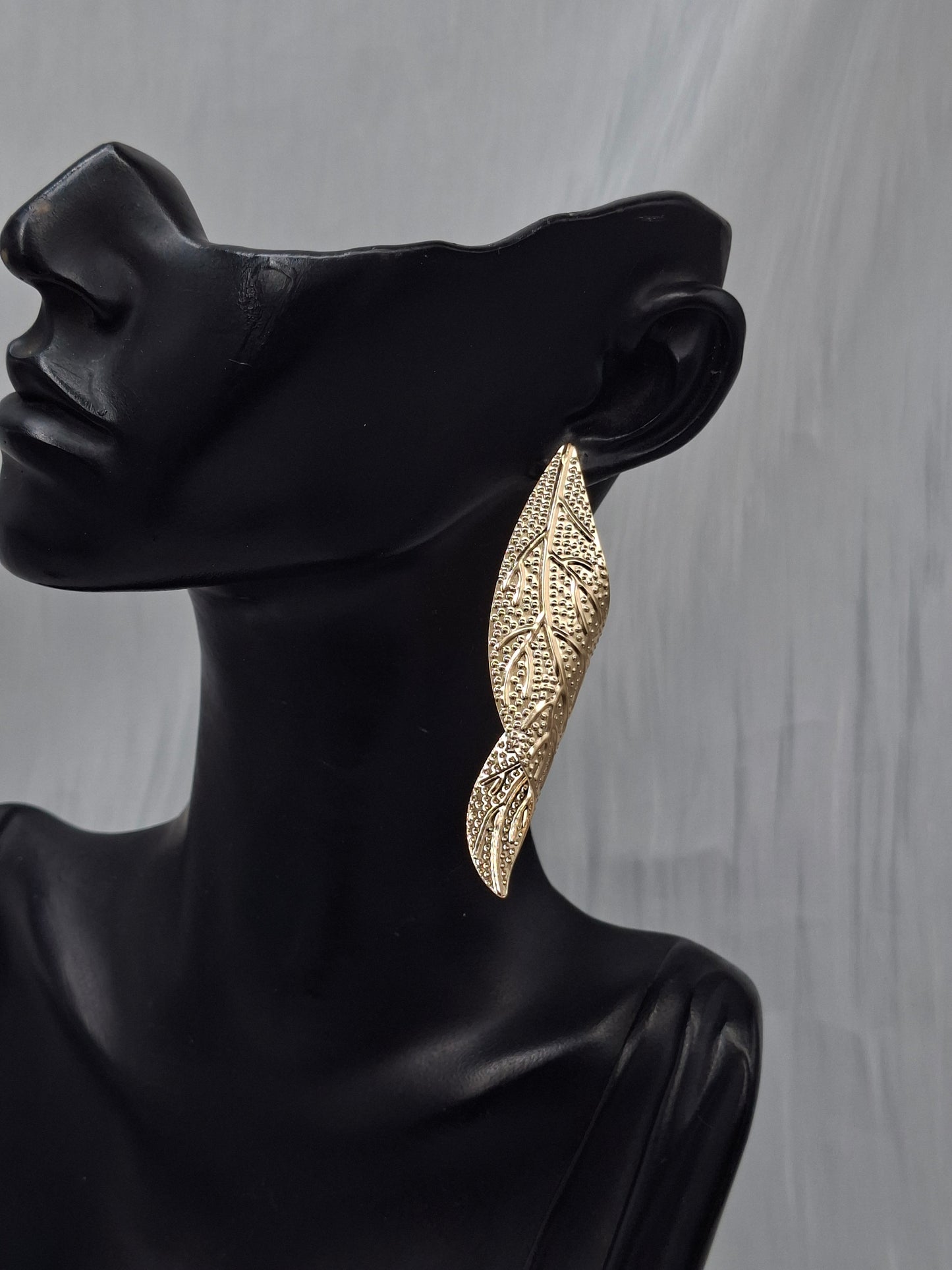 Curled Leaf Earrings