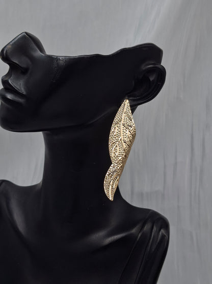 Curled Leaf Earrings