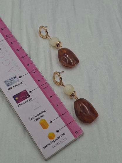 Stone Drop Earrings