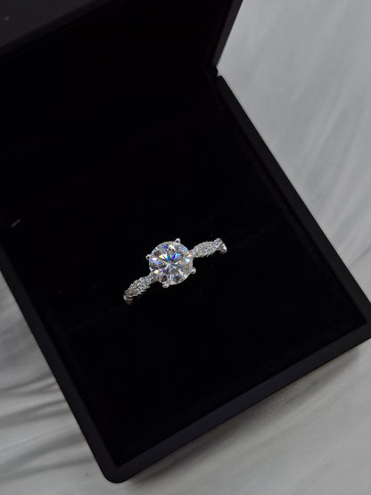 Angel Moissanite Engagement Ring (size 7-8)