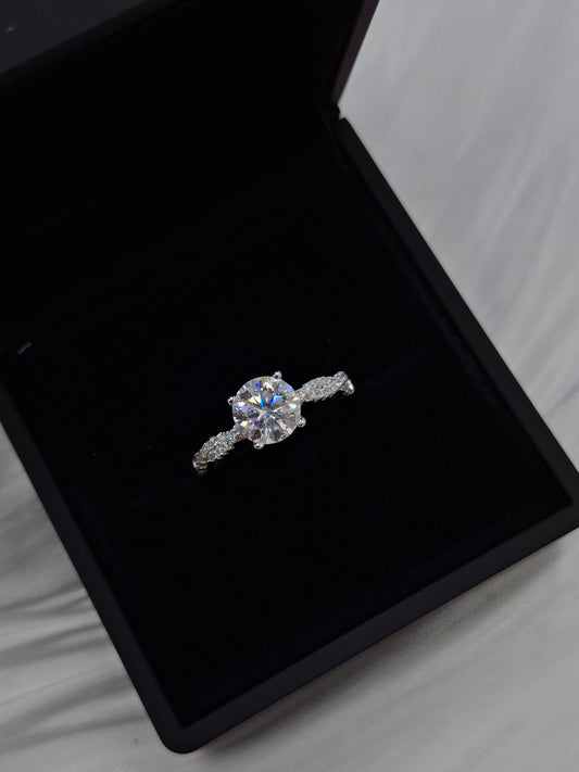Angel Moissanite Engagement Ring (size 7-8)