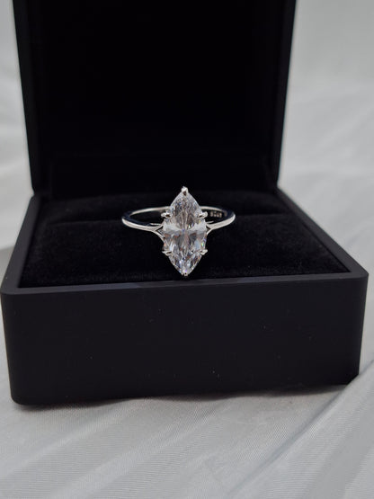 Classic Valencia Zircon Engagement Ring (size 7)