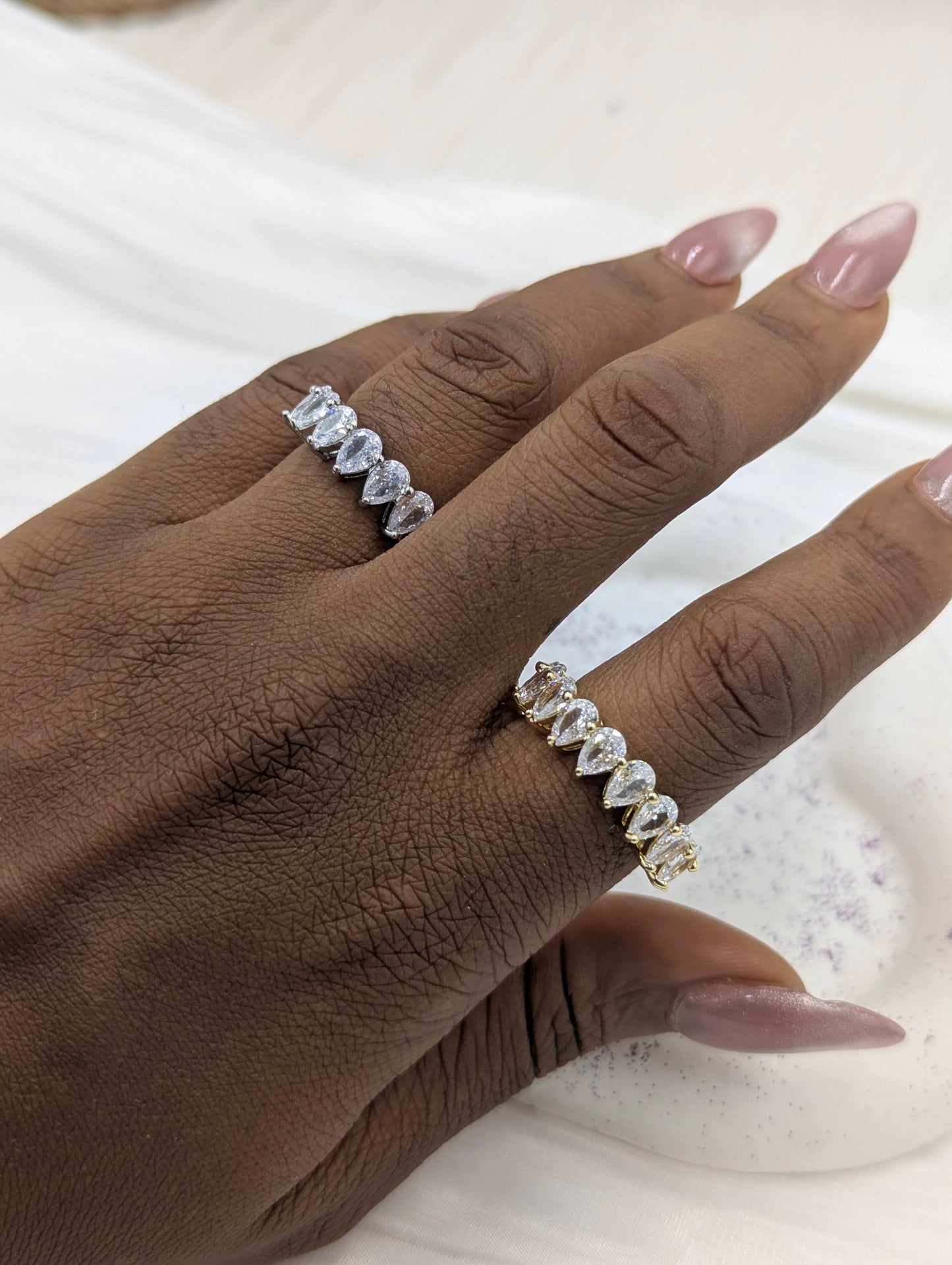 Pear Tennis Ring (size 7-10)