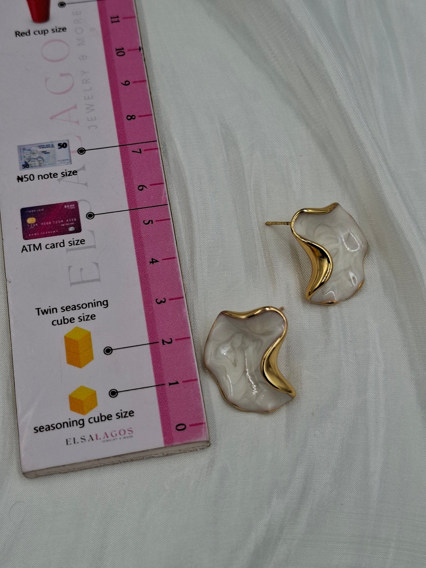 Irregular Enamel Earrings