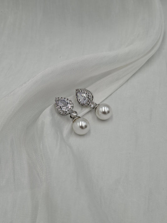 Pear Pearl Earrings