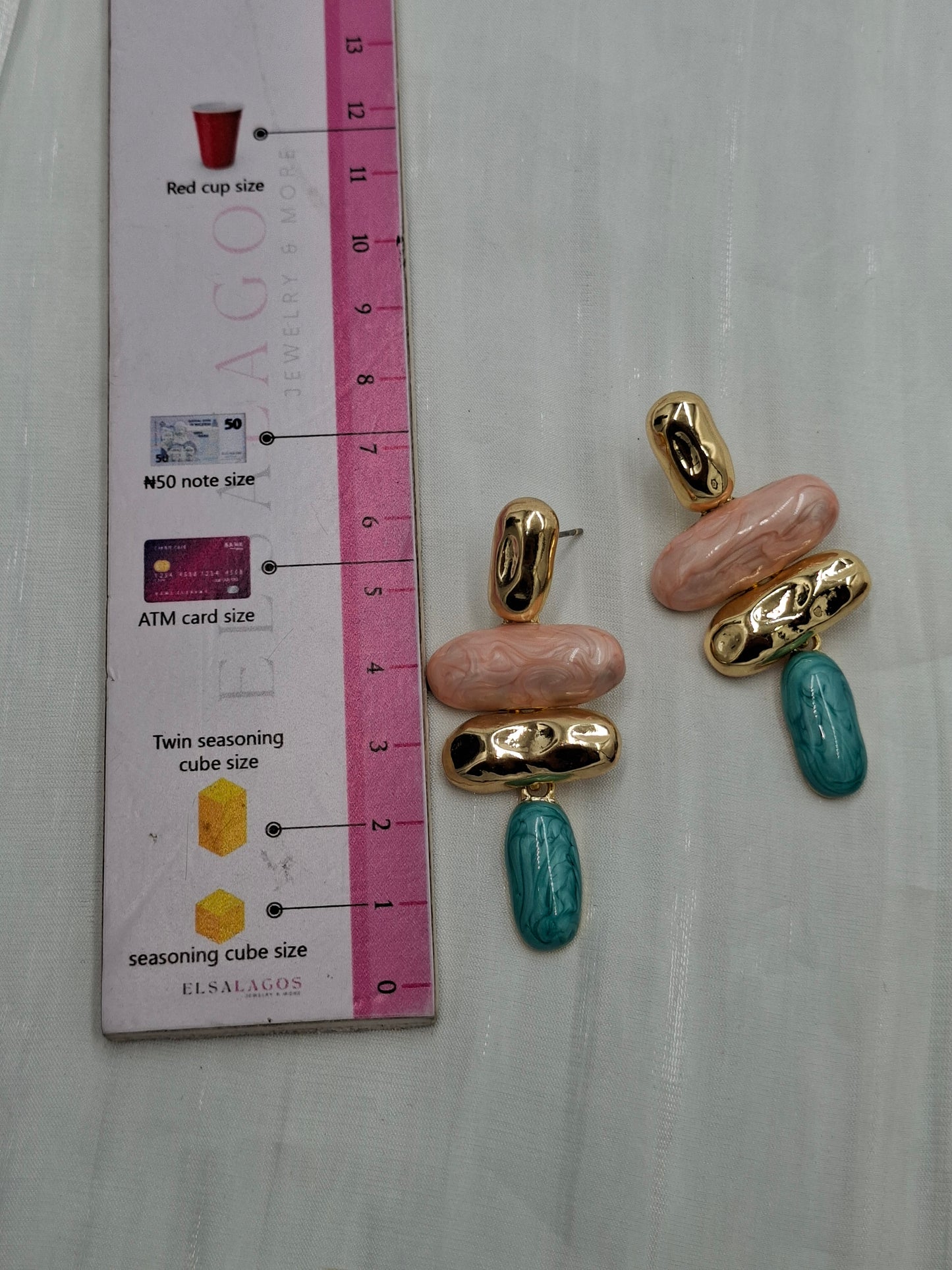 Colour Block Earrings