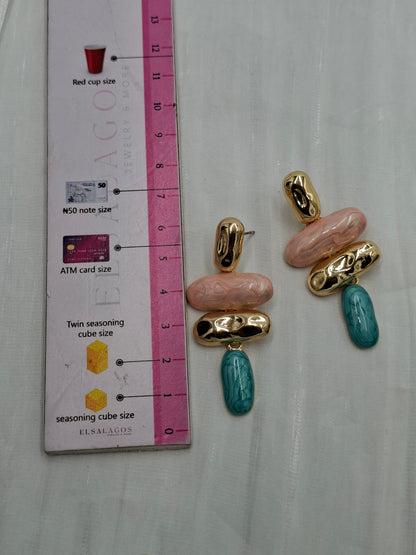 Colour Block Earrings
