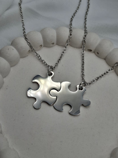 Jigsaw Couple Necklaces