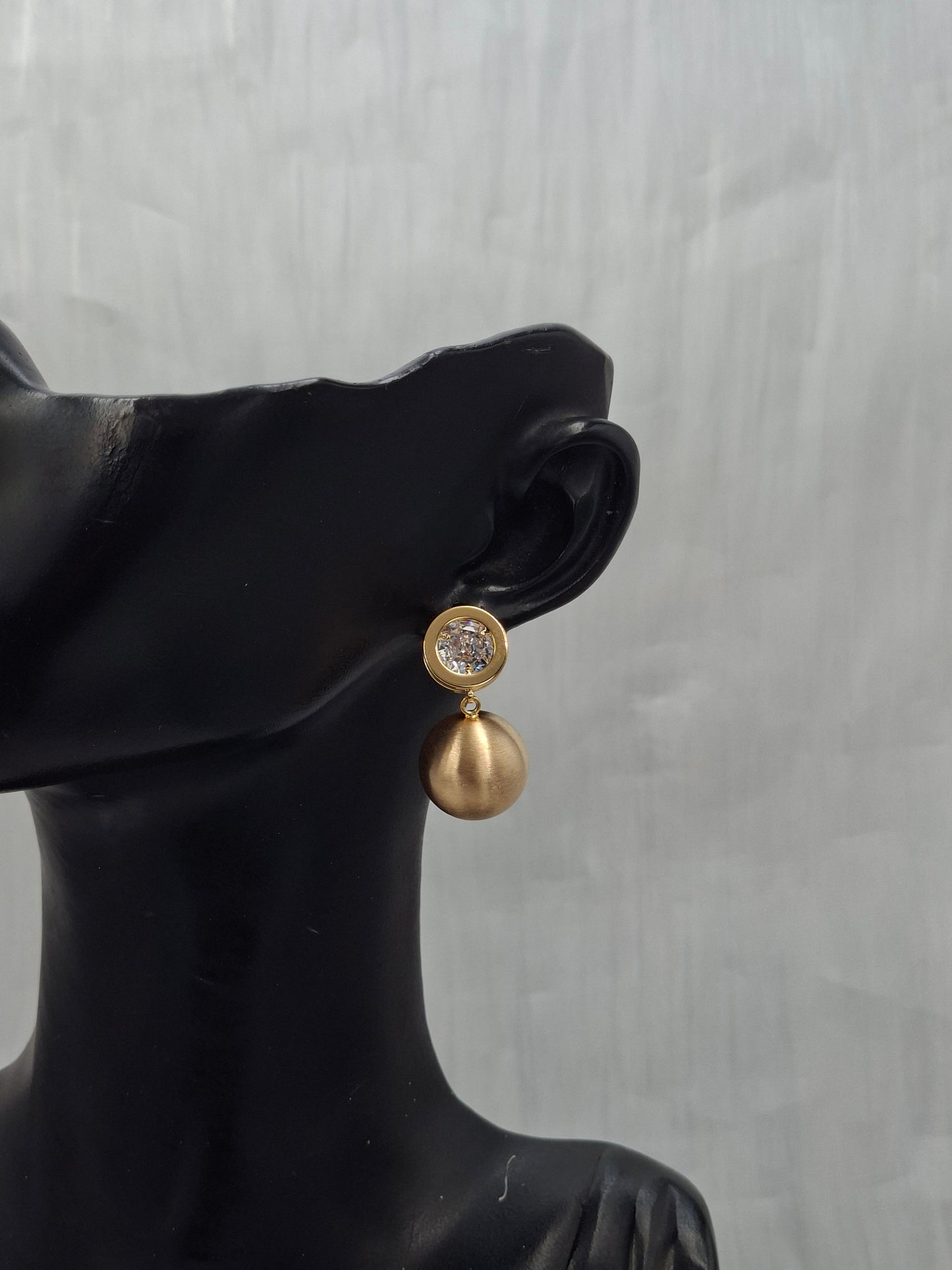 Crystal Sphere Earrings