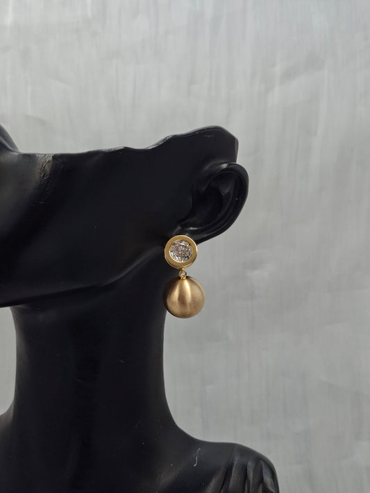 Crystal Sphere Earrings