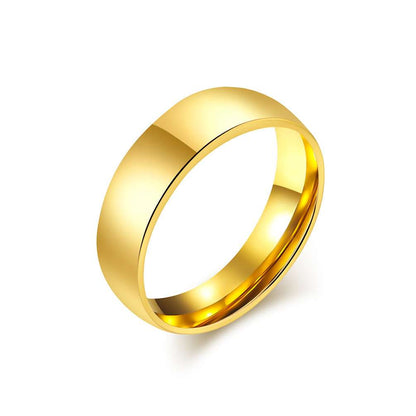 Gold Plain Wedding Band (size 6-12)