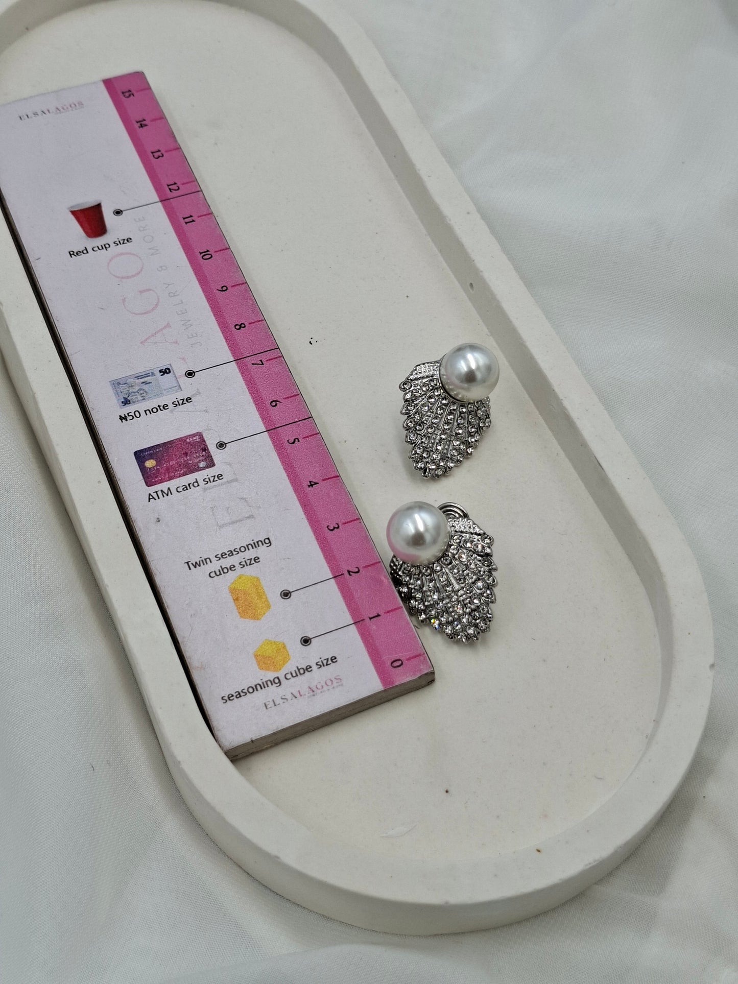 Fan Clip On Earrings