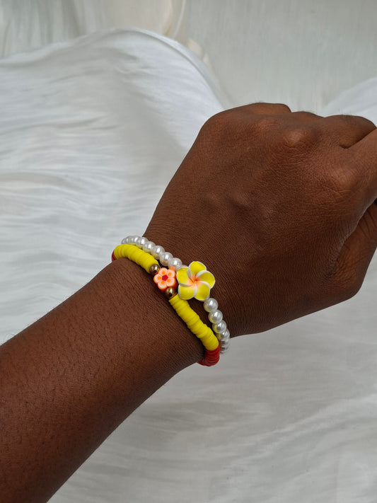 Sunflower Bead Bracelet