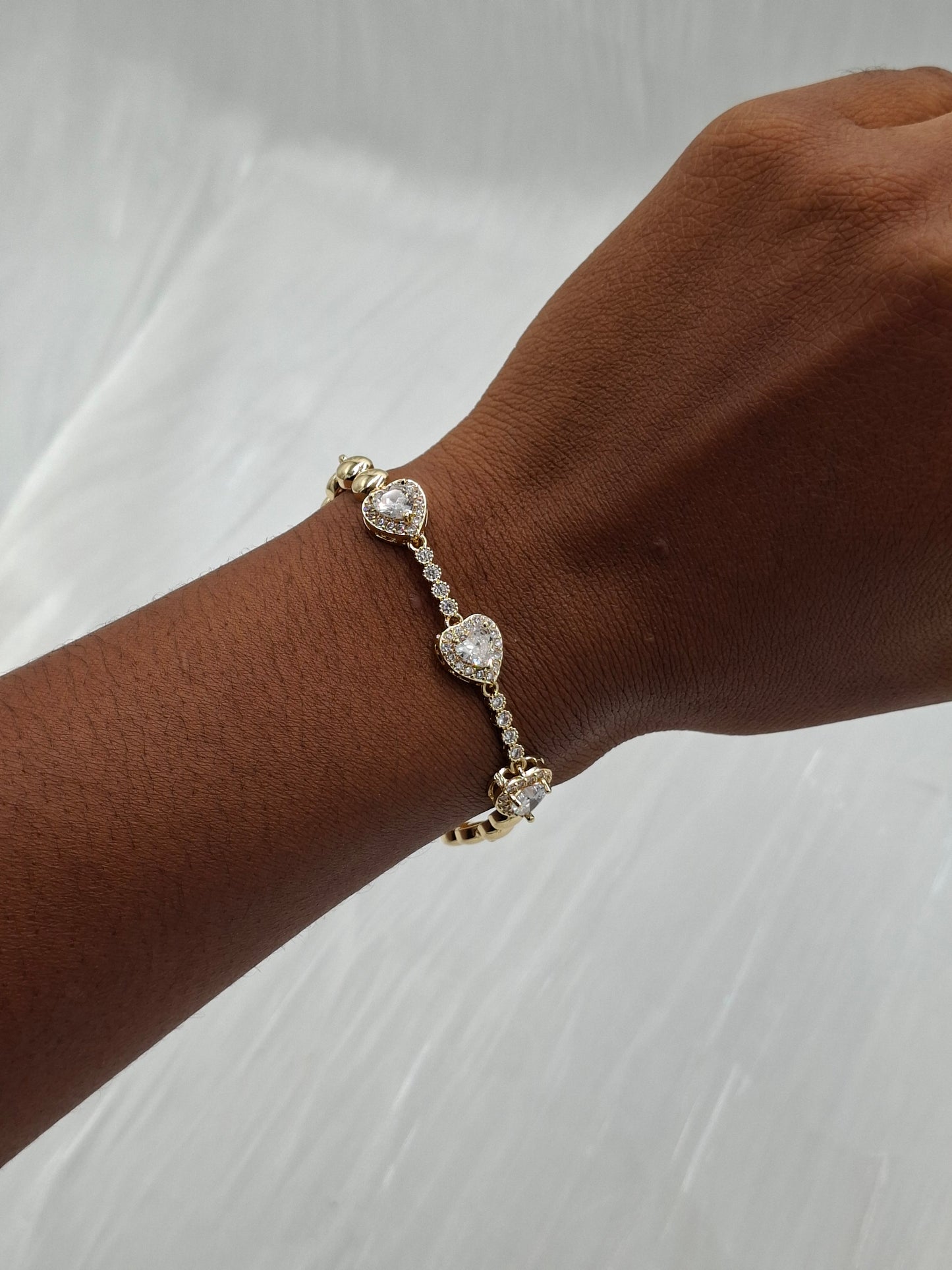 Heart CZ Bracelet