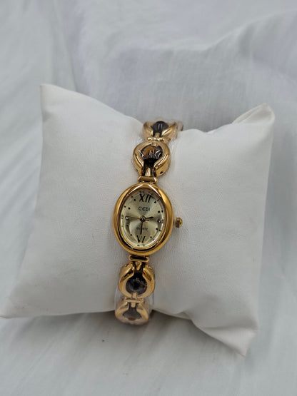 Tigereye Oval Wristwatch