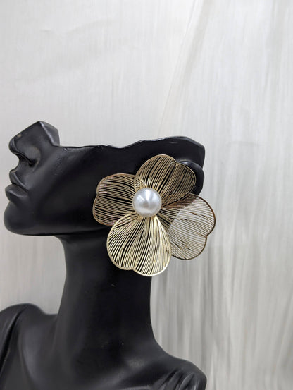 Mesh Flower Earrings