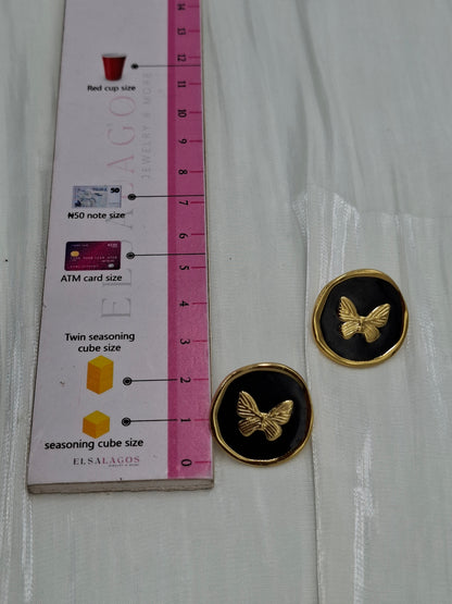 Butterfly Stamp Earrings