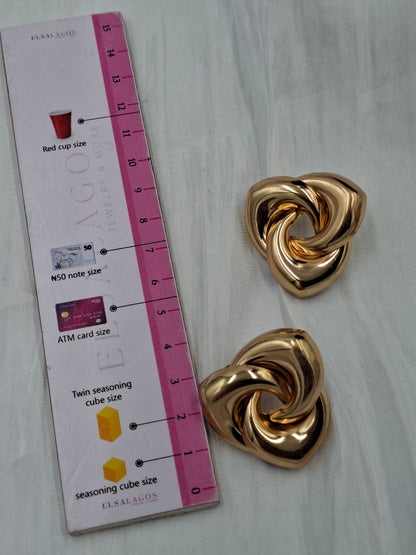 Gold Knot Earrings