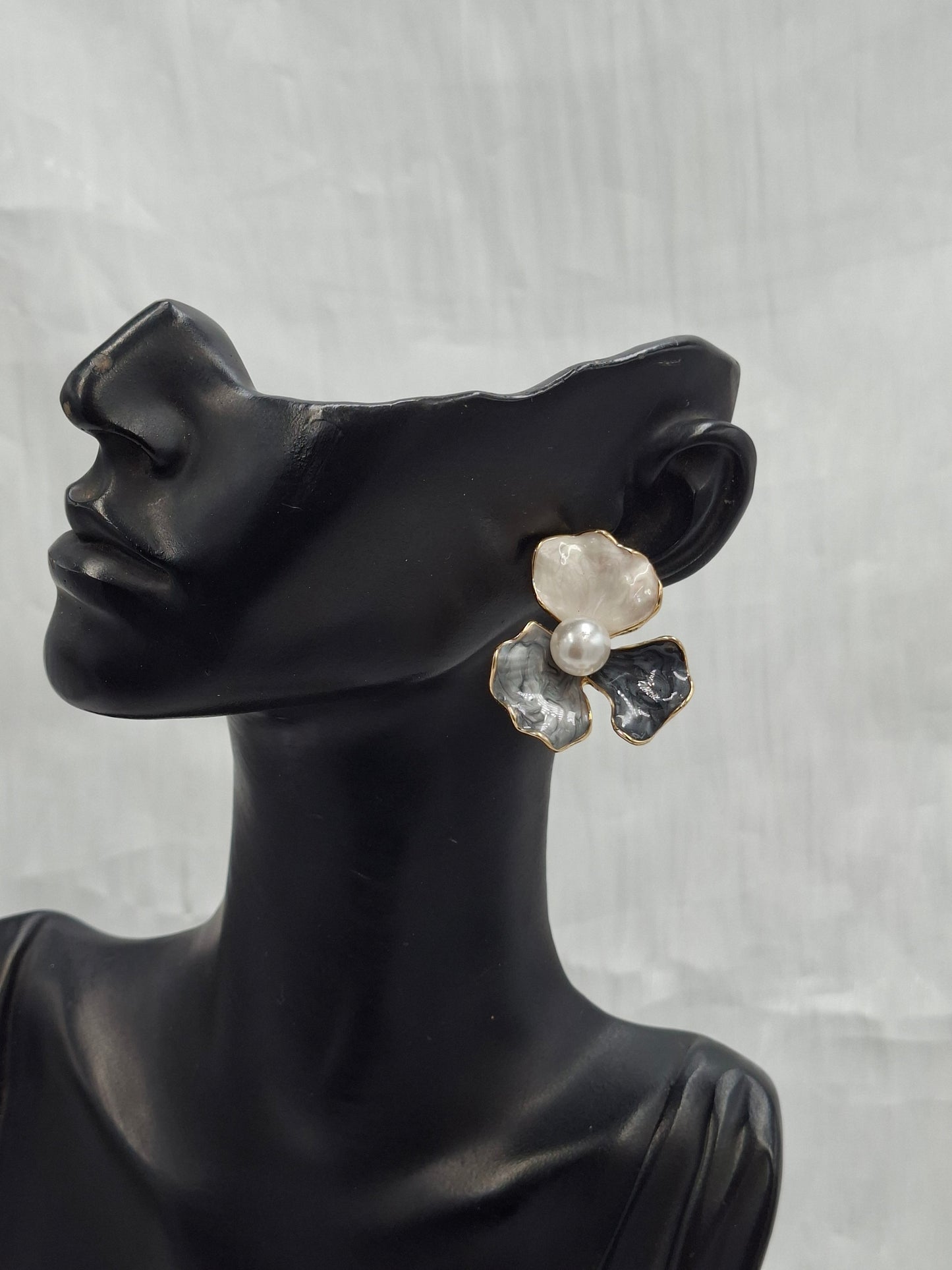 Sapphire Enamel Earrings