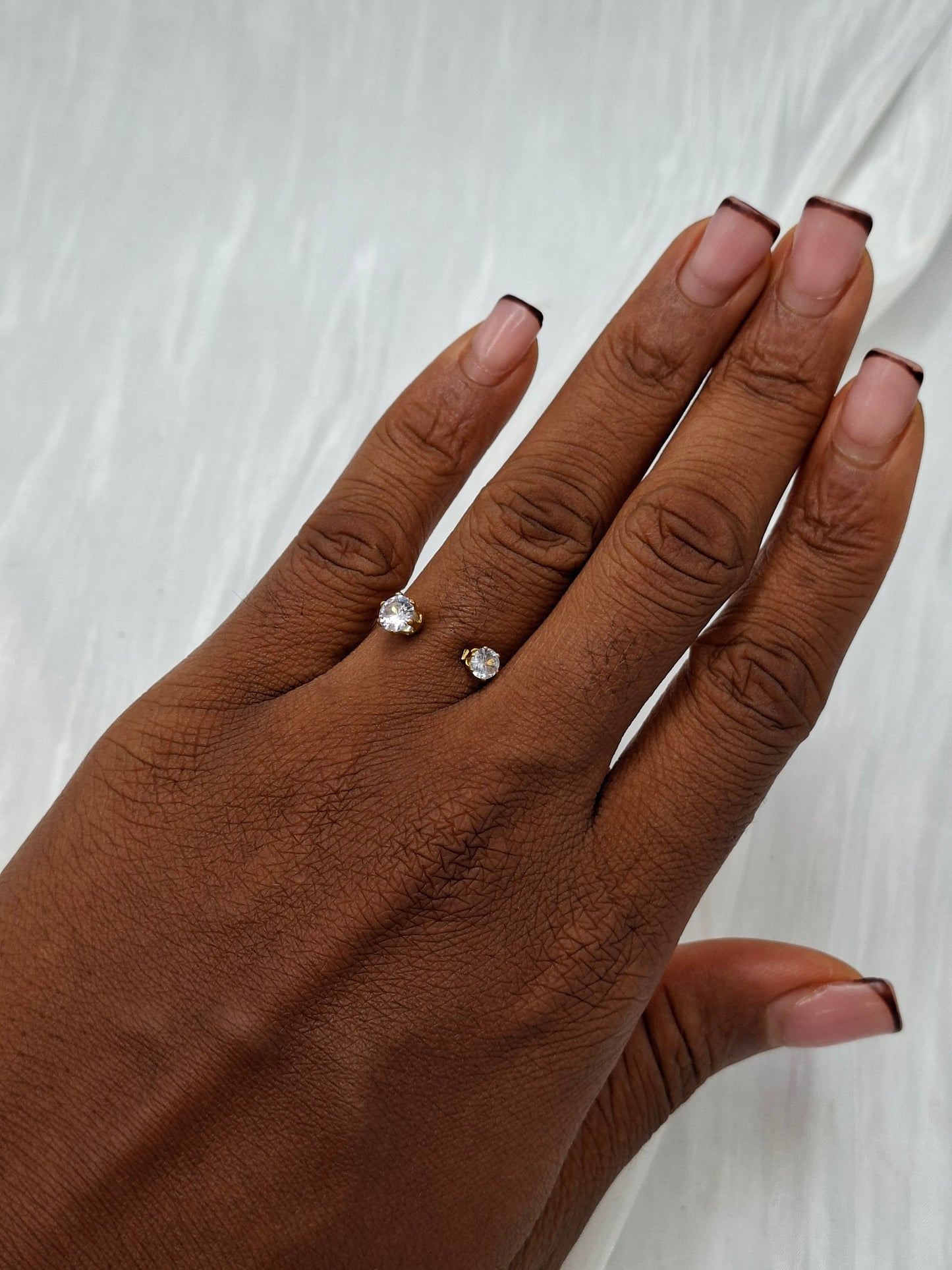 Duo Stone Ring (size 6,7,9,10)
