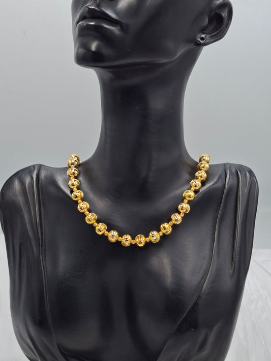 Gold Ball Necklace