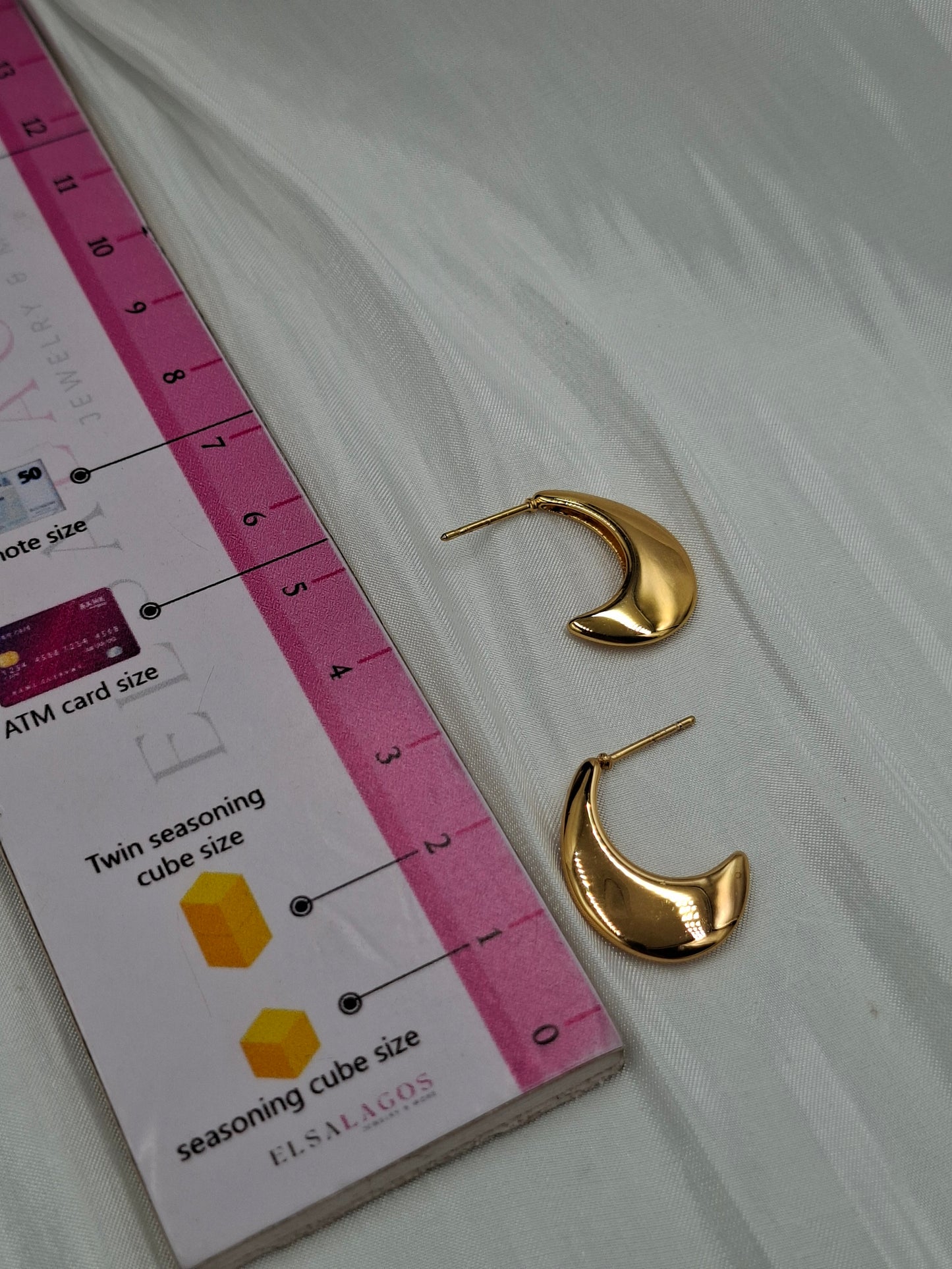Mini Crescent Earrings
