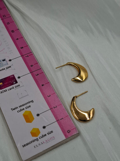 Mini Crescent Earrings