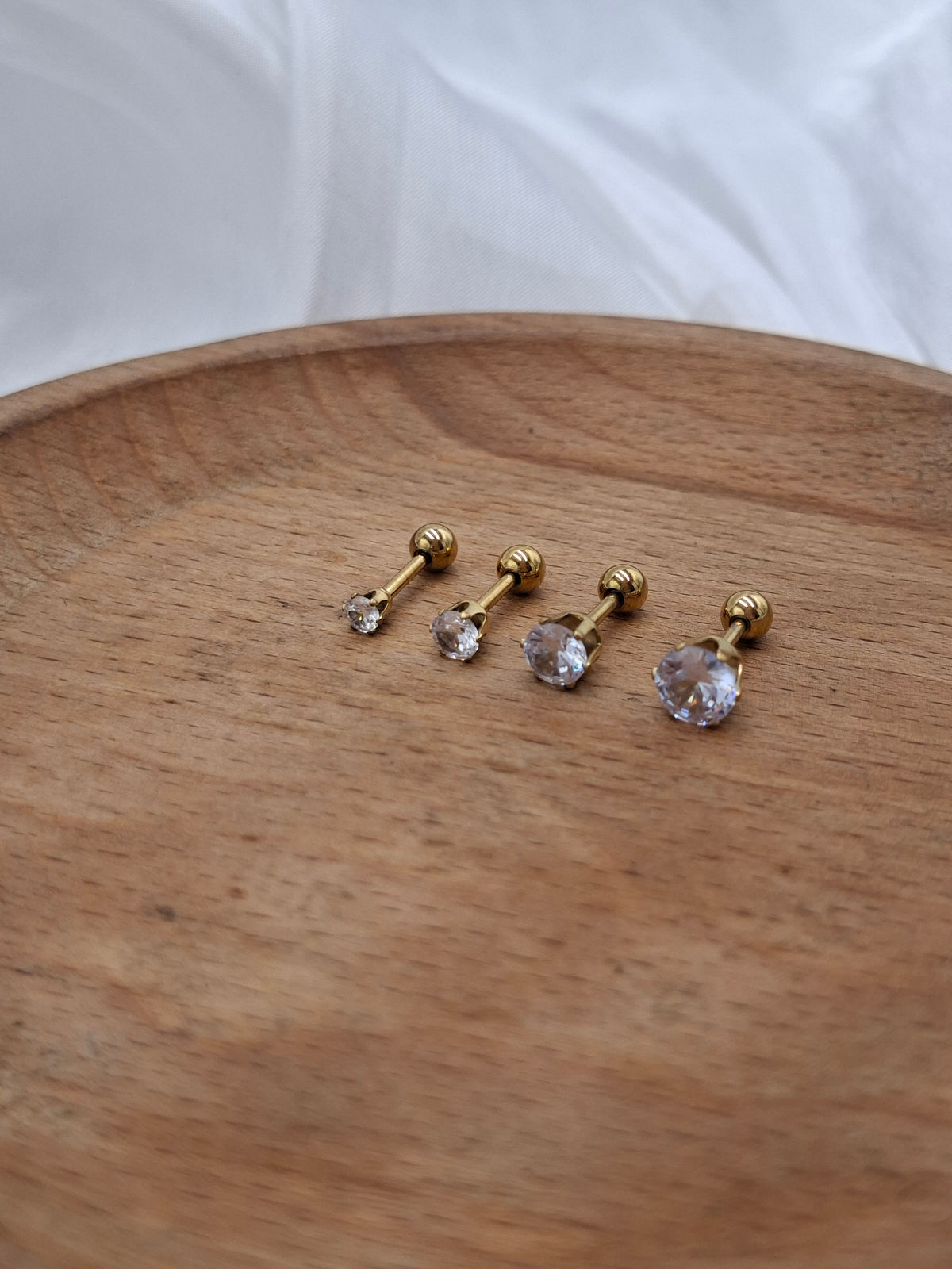 Gold Ball Flat Back