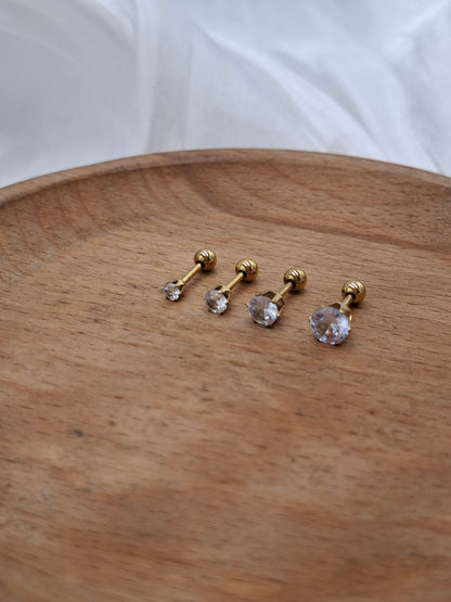 Gold Ball Flat Back